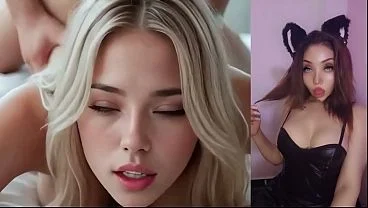 Cogiendo con la hermanastra rubia su primera vez anal – Masturbandome con IA