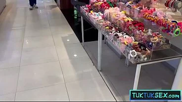 Cute Thai MILF amateur with tattoos picked up and fucked hard