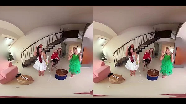 Fuck Three Hot Babes in Free Full Christmas Experience!