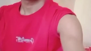 Handsome man with a distinctive style of shaking a black cock