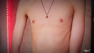 Hot Skinny Twink Jerking His Big Cock And Playing With His Precum And Cum