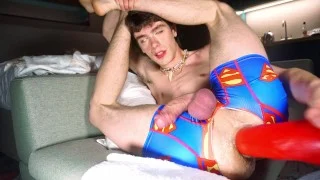 My new giant red dildo! (from Mr hankeys toys)