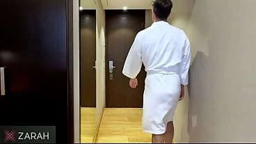 My step aunt burst into my hotel room to ask me to fuck her in the ass and fill it with cum