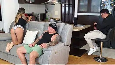 Taboo! Latina with a perfect body lets her stepbrother and stepfather fuck her!