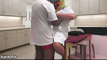 unfaithful Hijab Doctor cheating with Patient who came to visit Hospital